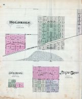Holdrege, Sacramento, Phelps Center, Nebraska State Atlas 1885